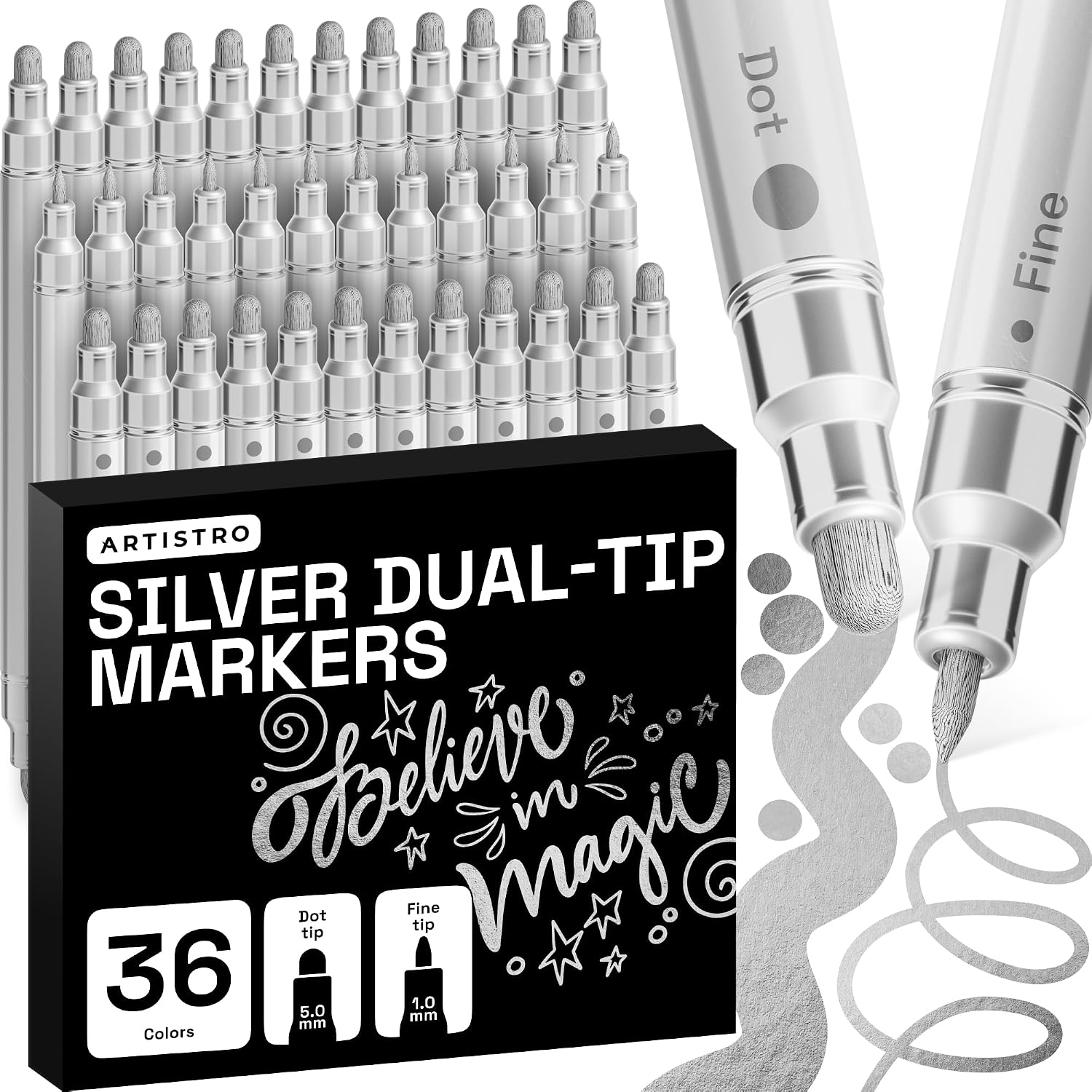Dual-Tip Acrylic Paint Markers - Image 22
