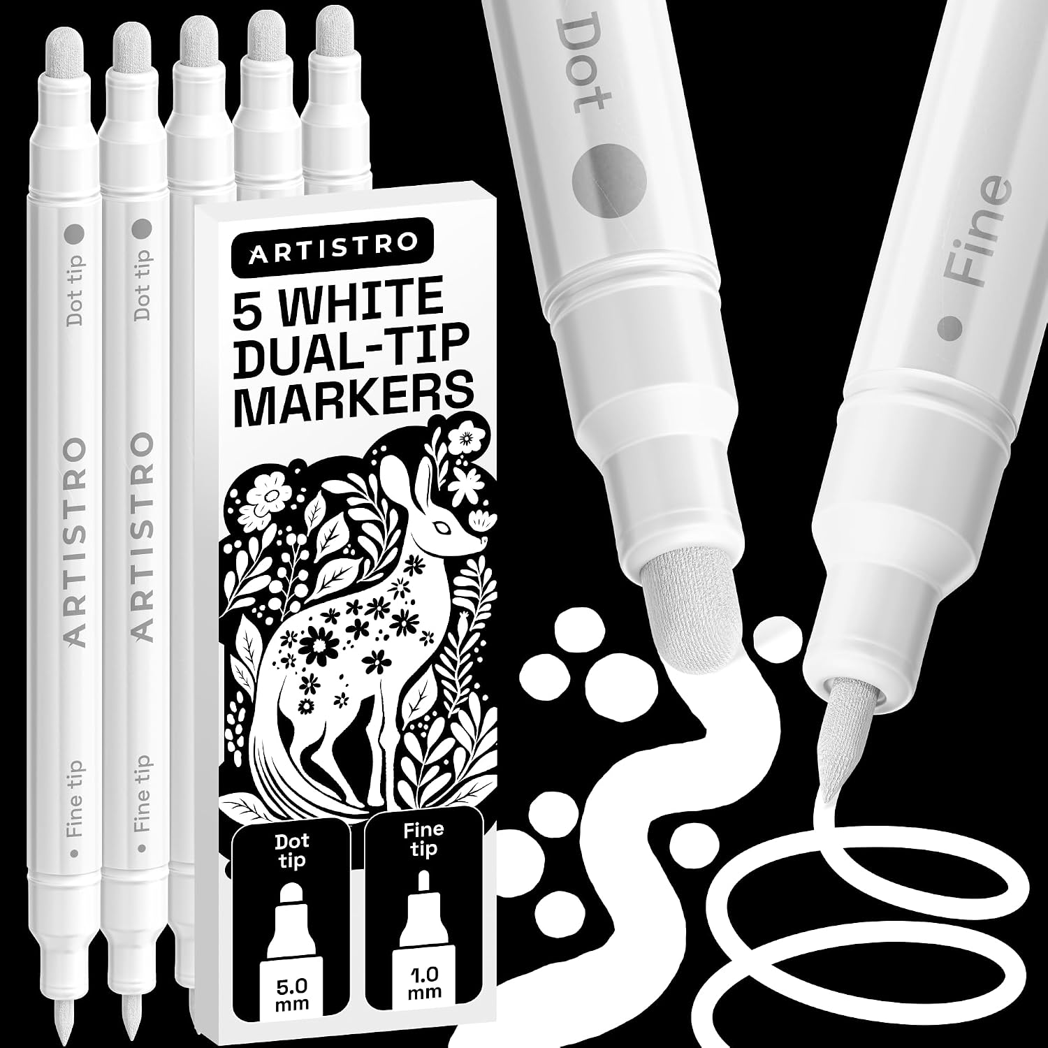 Dual-Tip Acrylic Paint Markers - Image 11