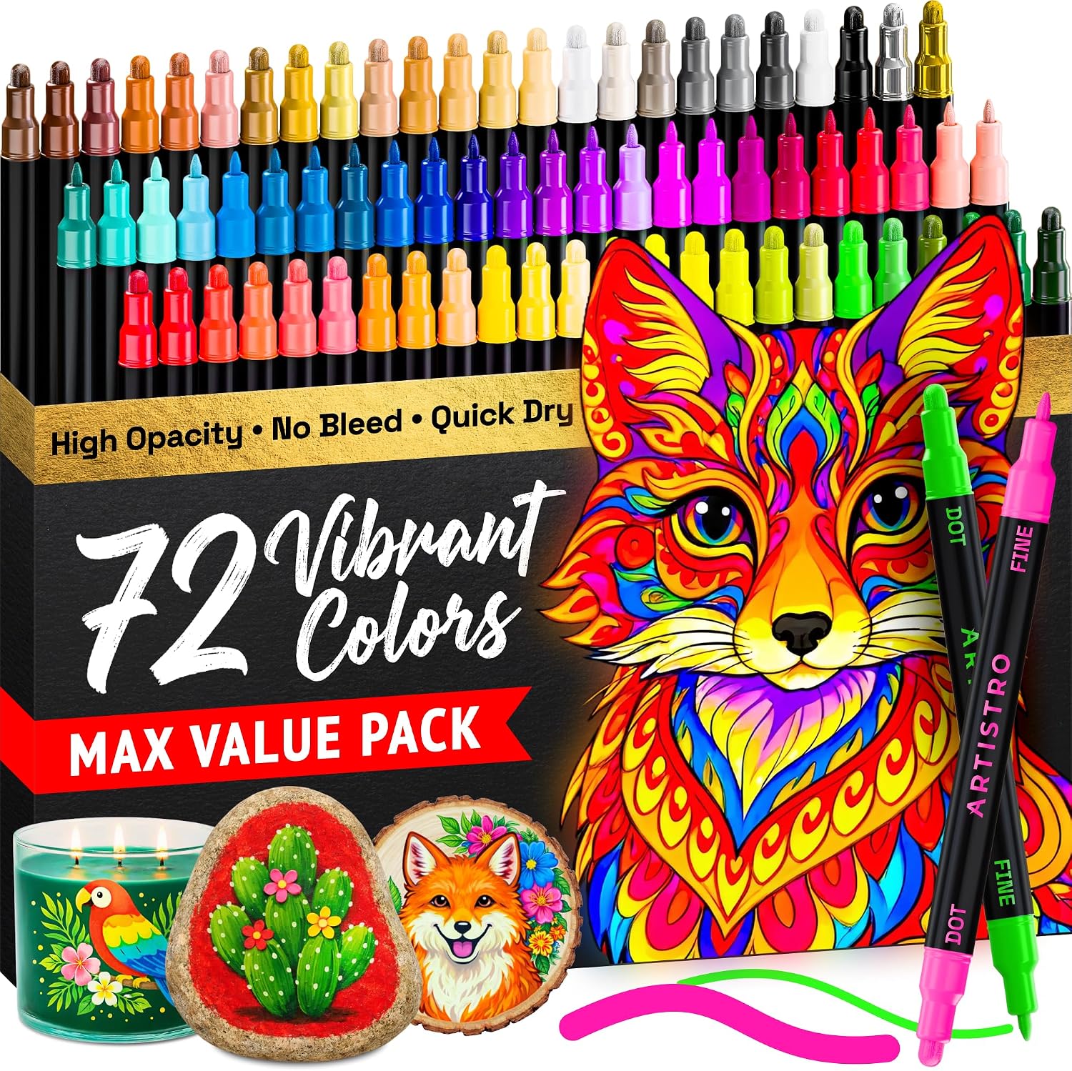 Dual-Tip Acrylic Paint Markers - Image 29