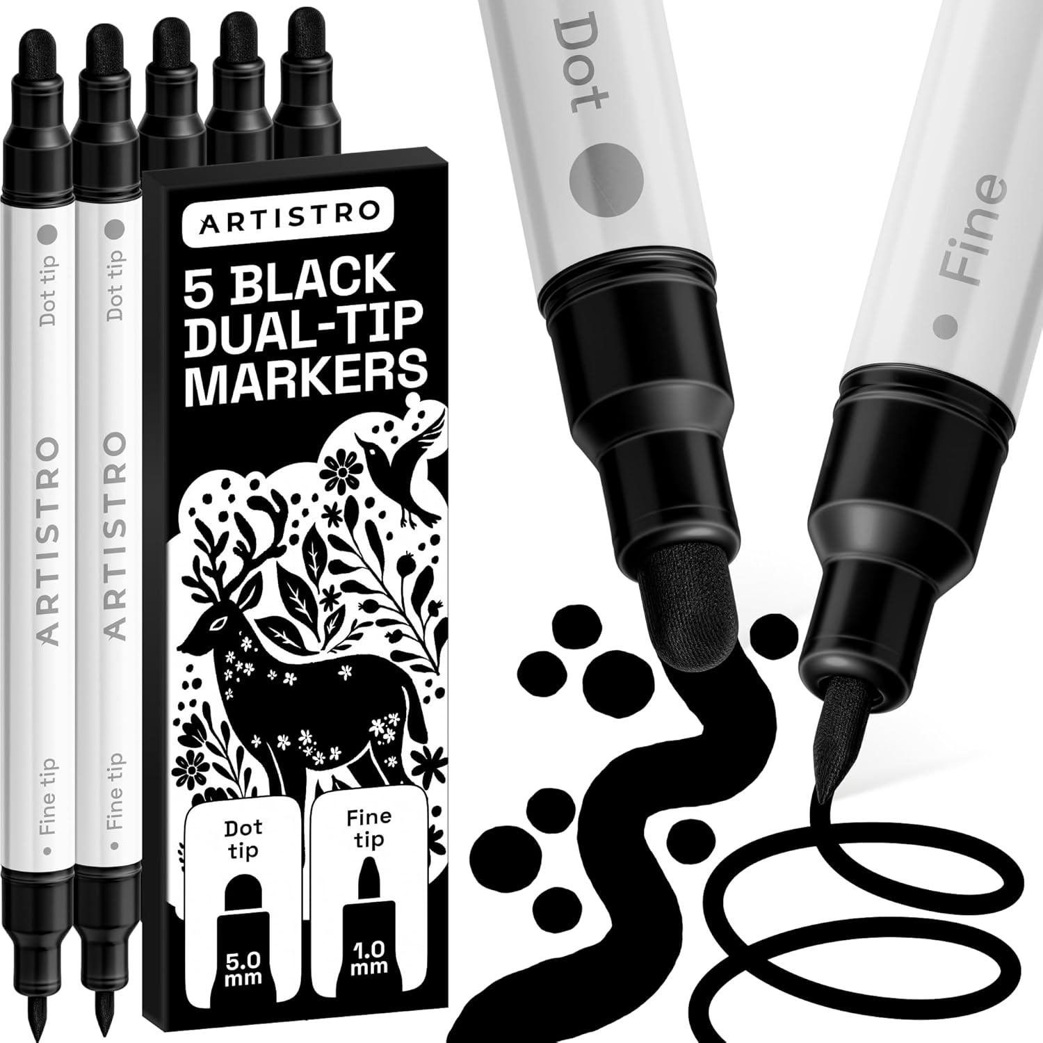 Dual-Tip Acrylic Paint Markers - Image 41