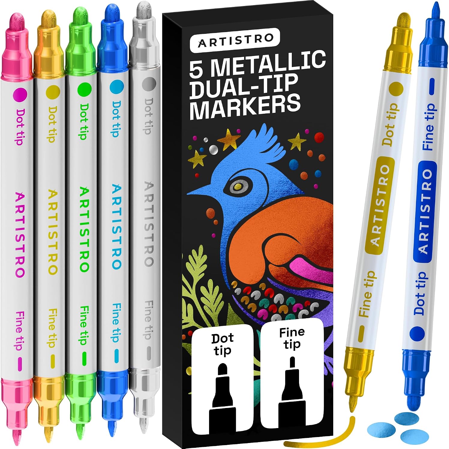 Dual-Tip Acrylic Paint Markers - Image 26