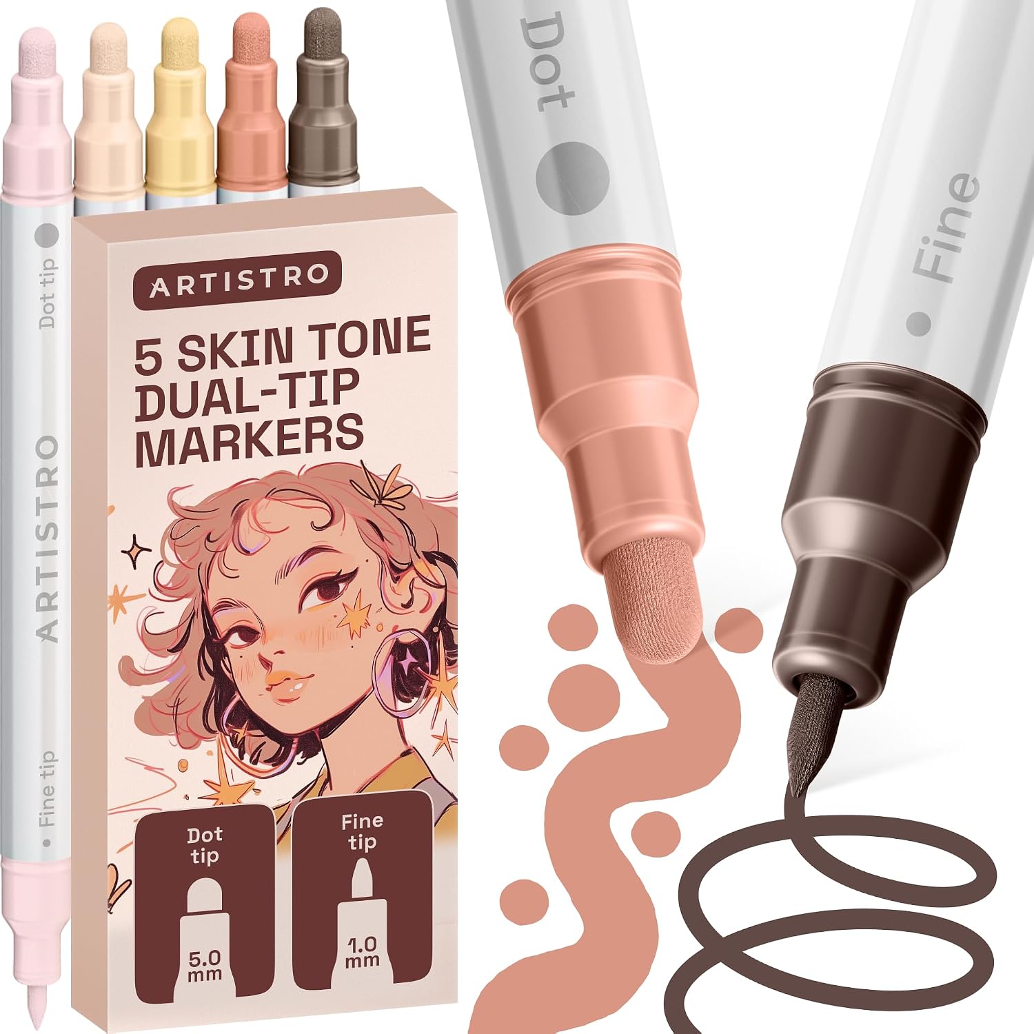 Dual-Tip Acrylic Paint Markers - Image 38