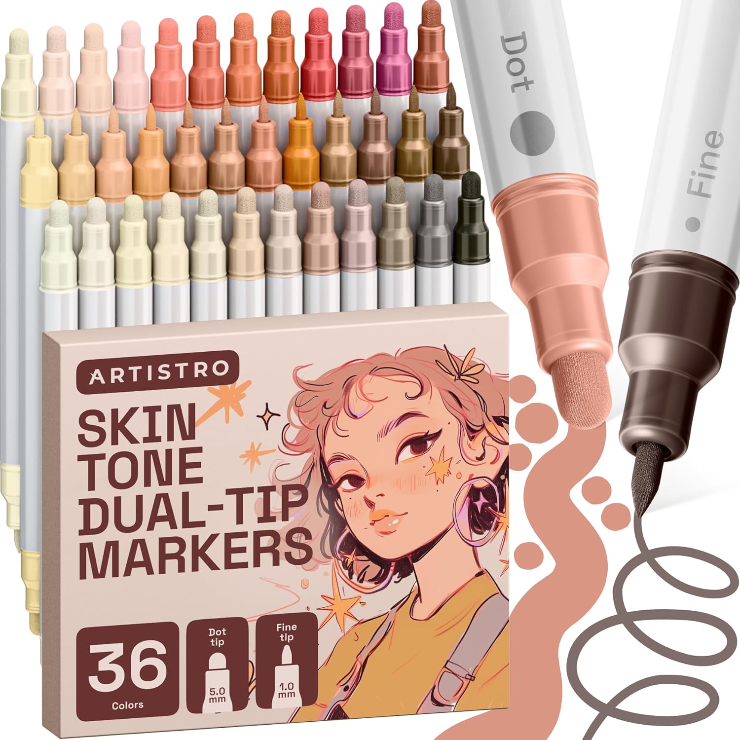 Dual-Tip Acrylic Paint Markers - Image 33