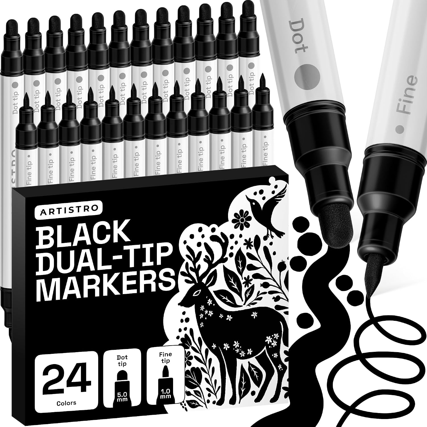 Dual-Tip Acrylic Paint Markers - Image 43