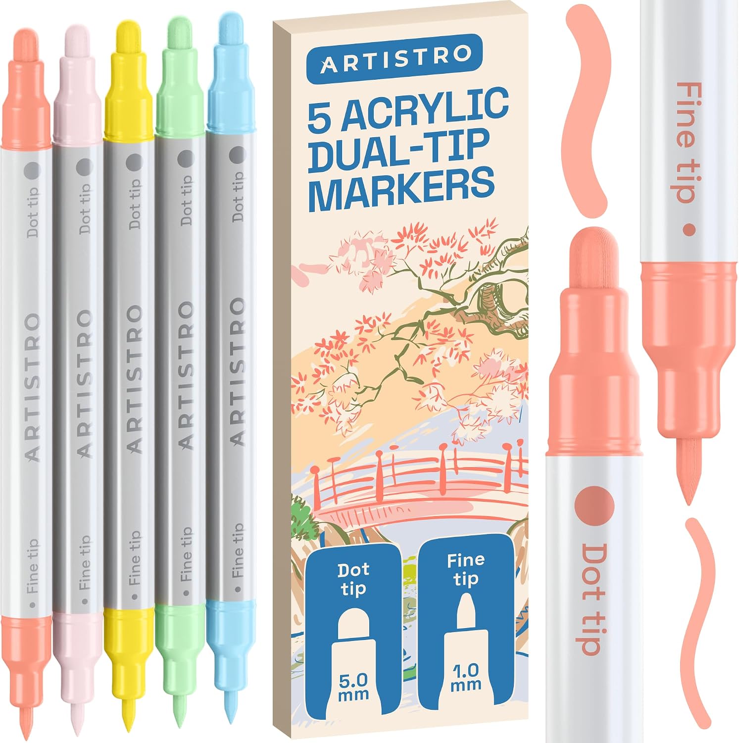 Dual-Tip Acrylic Paint Markers - Image 21