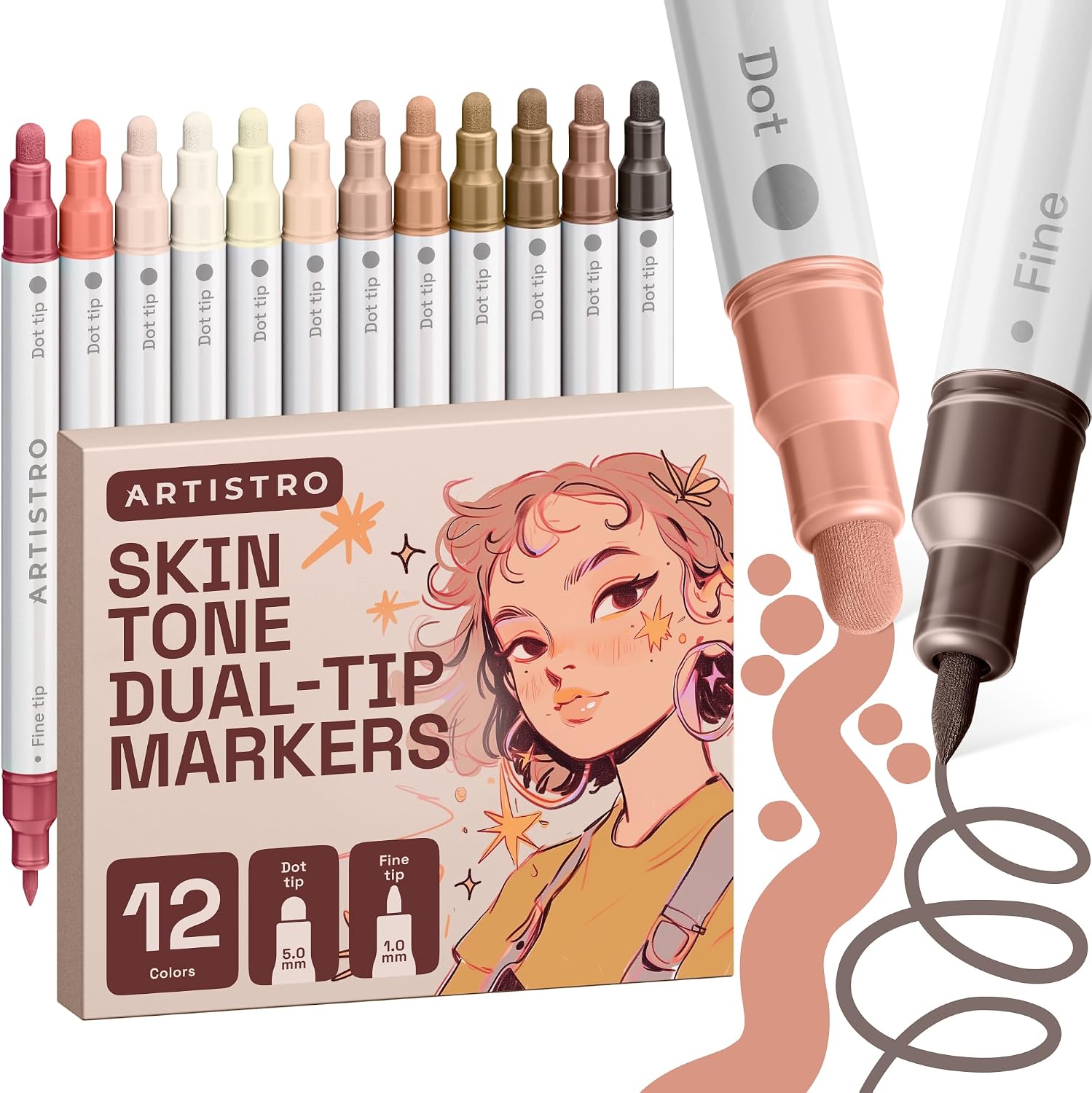 Dual-Tip Acrylic Paint Markers - Image 34