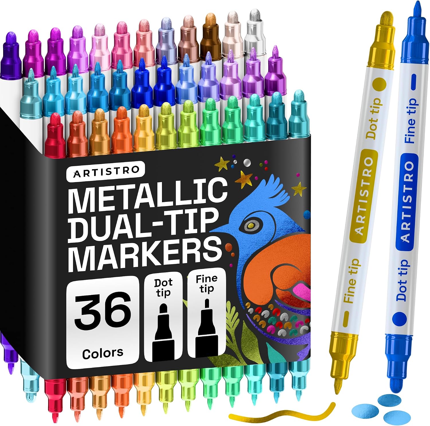 Dual-Tip Acrylic Paint Markers - Image 27