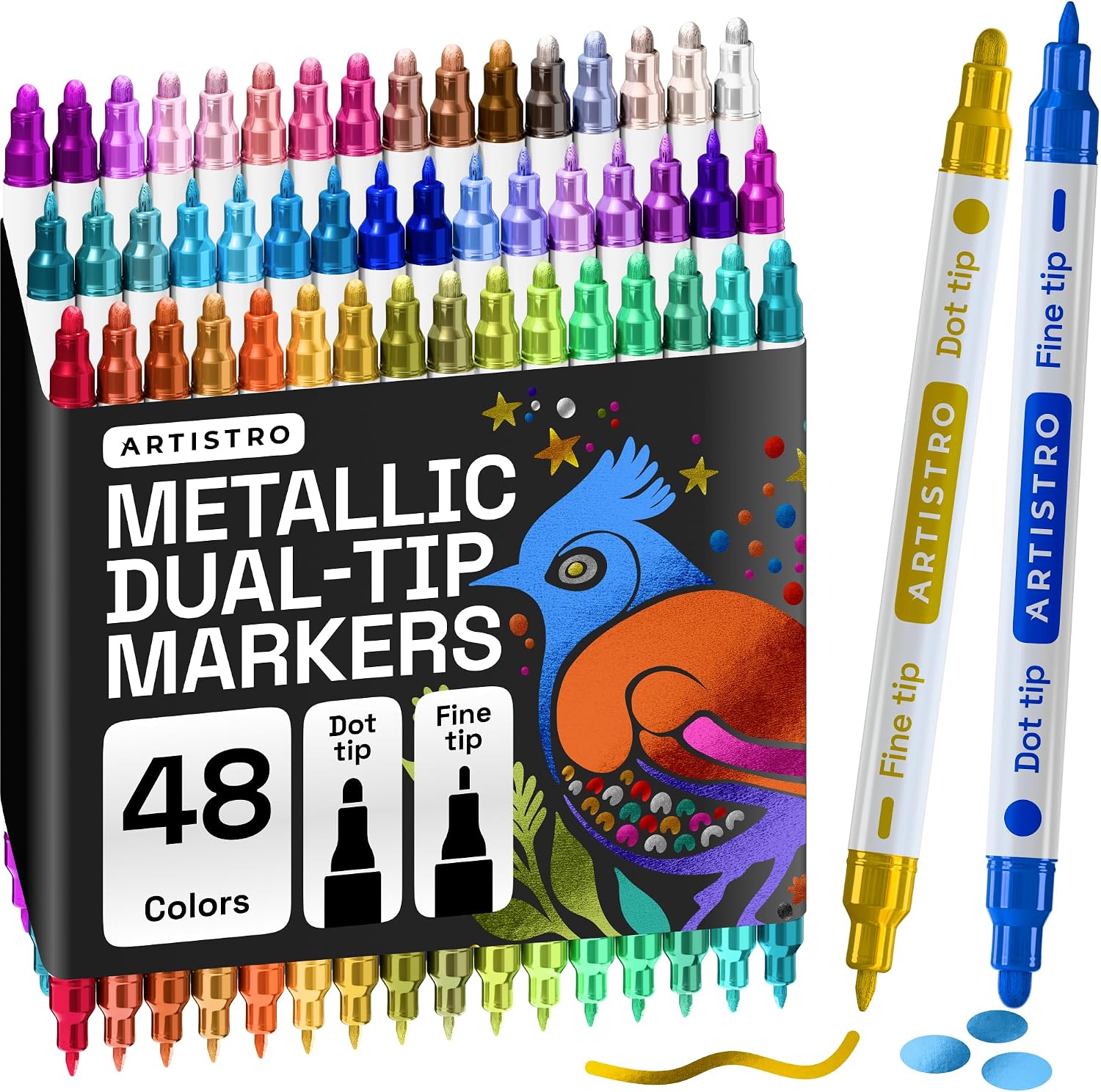 Dual-Tip Acrylic Paint Markers - Image 28