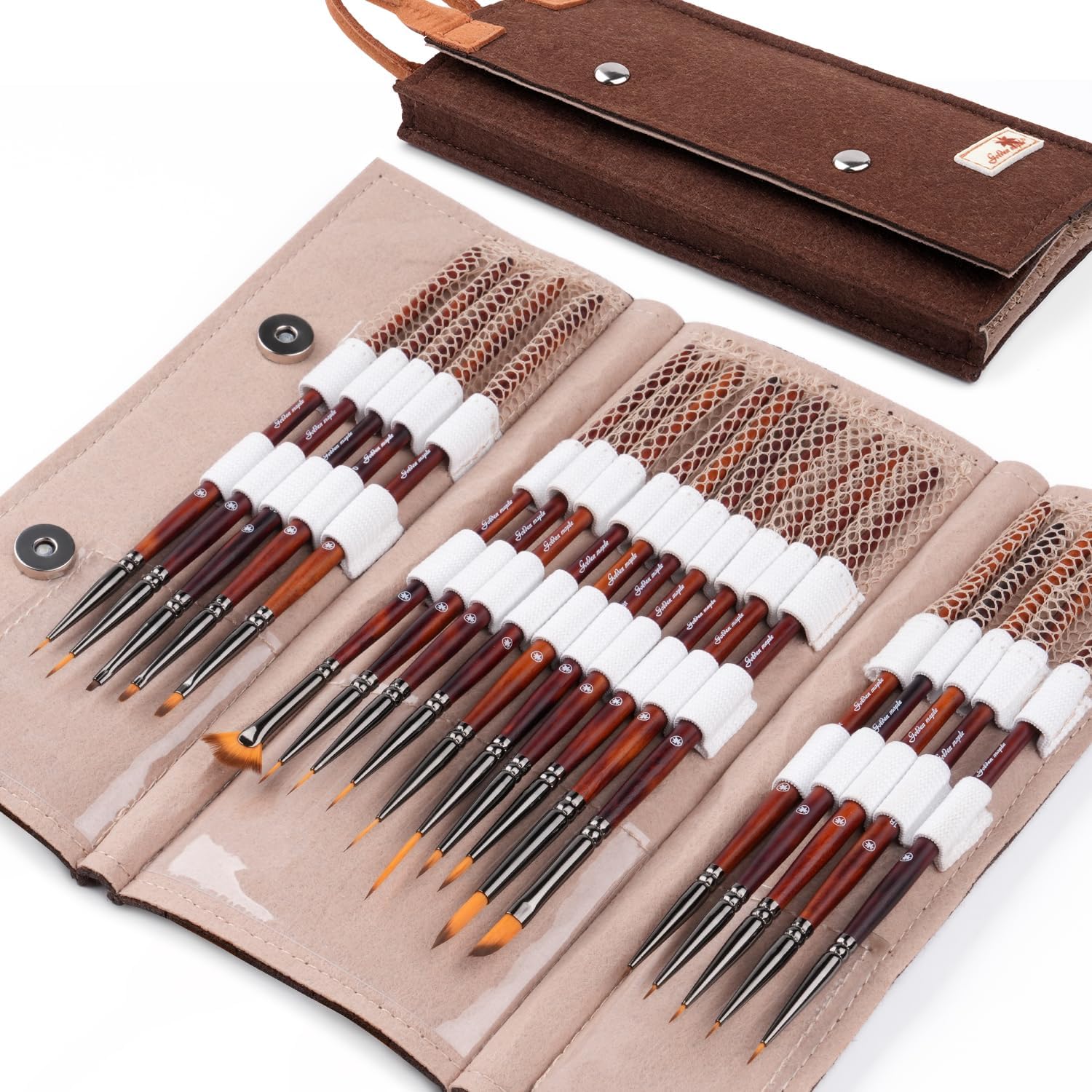 Golden Maple Fine Miniature Paint Brushes u2013 Professional Micro Detail Brush Set for Models, Tabletop Gami